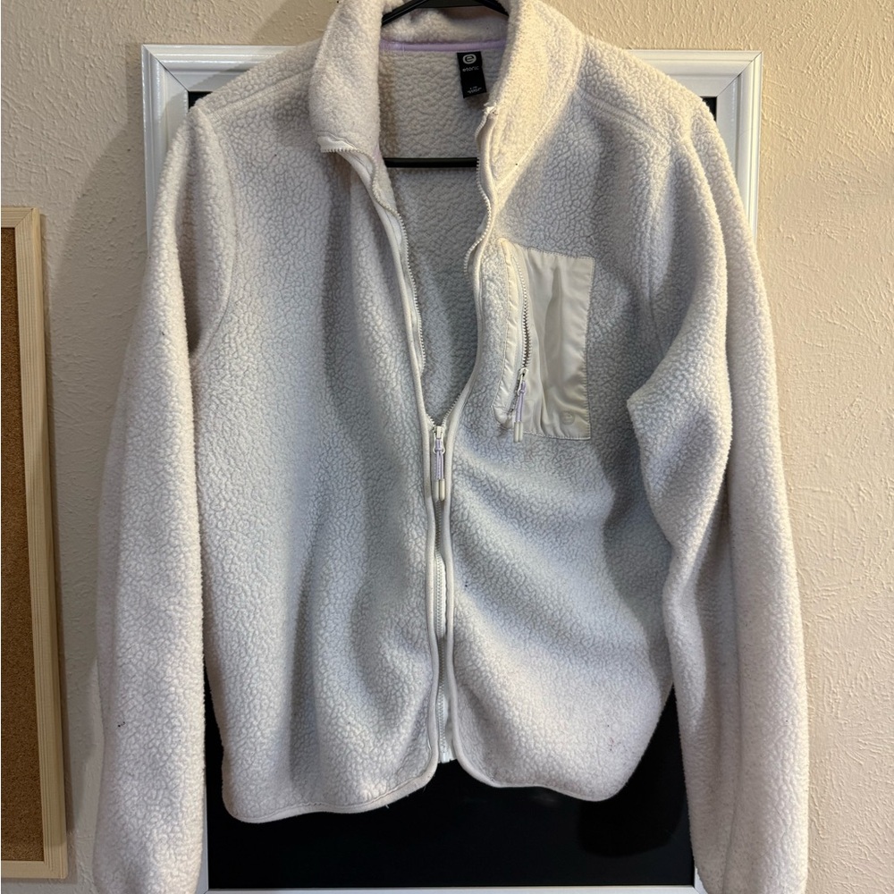 Etonic Cream Fleece Zip-Up Jacket